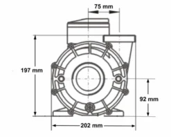 LX WP200 Spa Massagepomp 2 PK - 2 Speed -KOKID Spa Winkel 3770.3