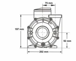 LX WP300 Spa Massagepomp 3 PK - 2 Speed -KOKID Spa Winkel 3771.3 1