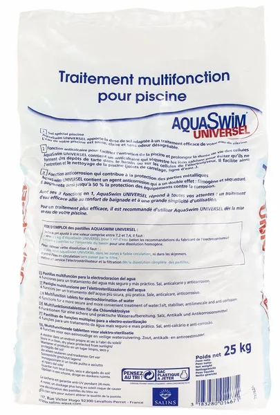 AquaSwim Universel 3 In 1 Zwembadzout - 25 Kg 5 AquaSwim Universel 3 In 1 Zwembadzout - 25 Kg - Afbeelding 3