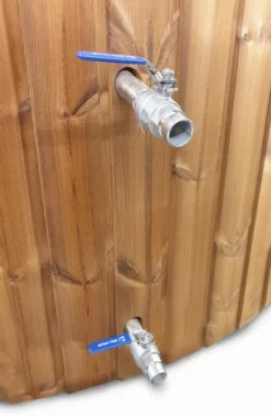 Houtgestookte Hottub Met Filteraansluiting - 4-6 Personen - Wit -KOKID Spa Winkel connenctions of filtration 1