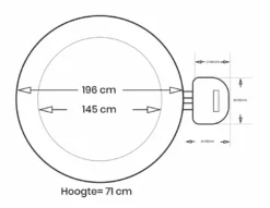 Intex Pure Spa Bubble Therapy Opblaasbare Spa - 4 Persoons -KOKID Spa Winkel intex bubbletherapy 4persoons afmetingen