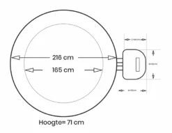 Intex Pure Spa Bubble Therapy Opblaasbare Spa - 6 Persoons -KOKID Spa Winkel intex bubbletherapy 6persoons afmetingen
